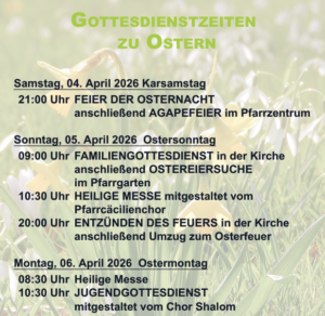 Gottesdienste Ostern
